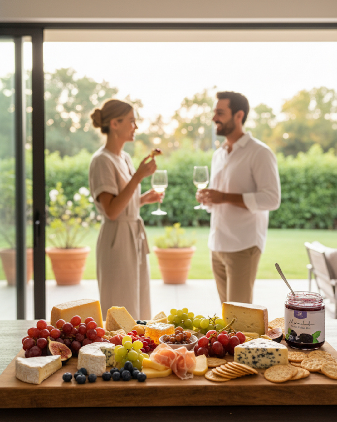 Mermelada de fresas y arándanos